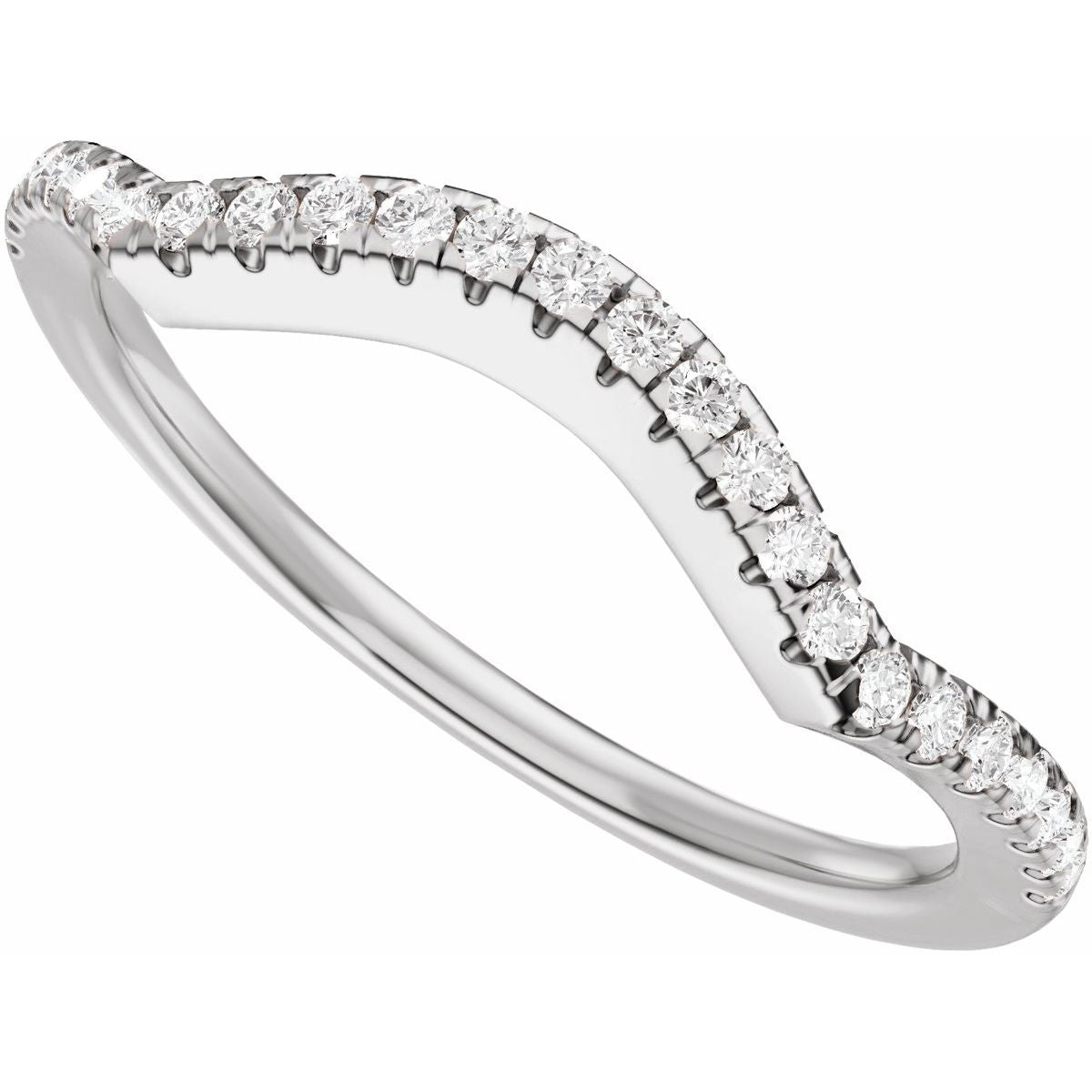 Accented Criss-Cross Engagement Ring or Band
