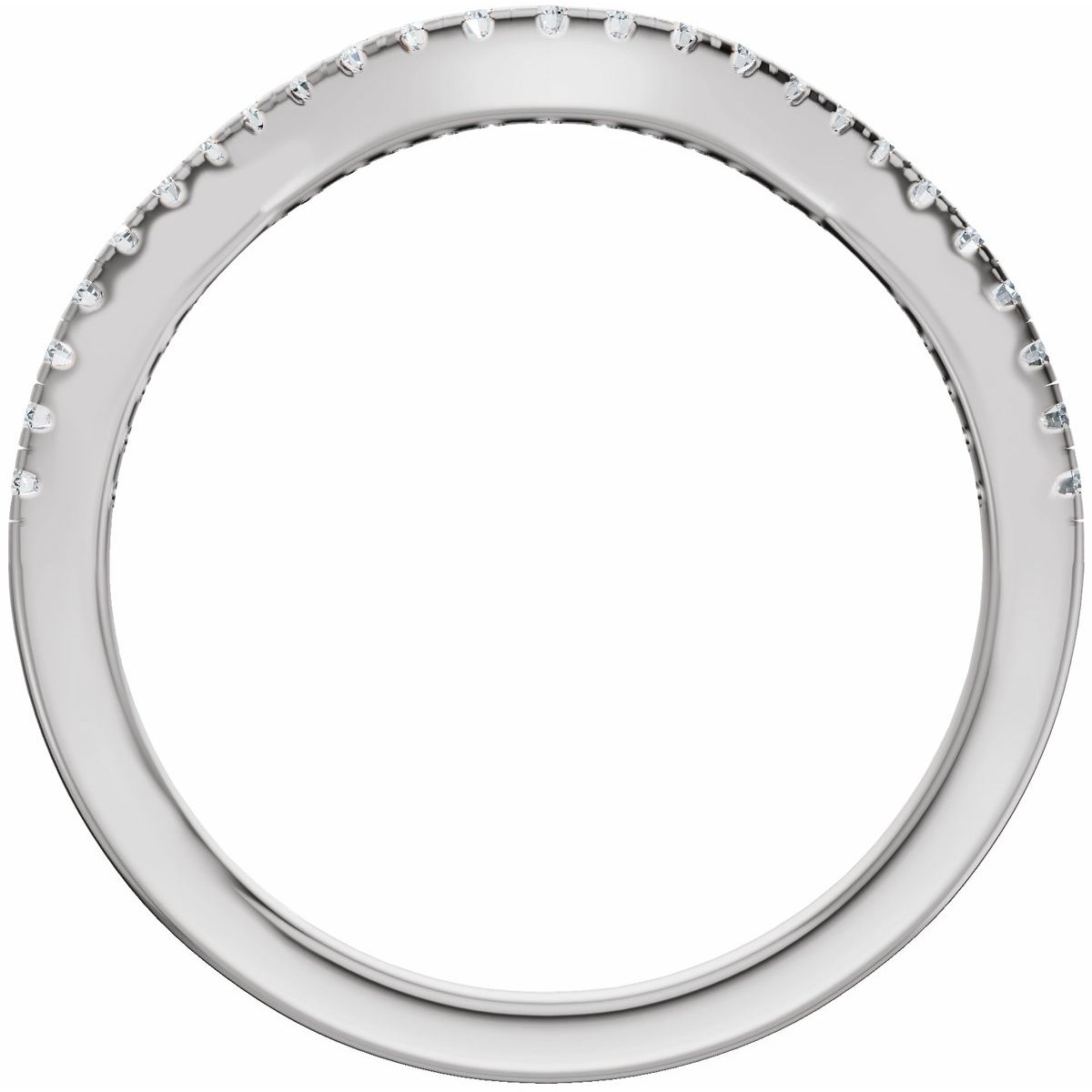 Accented Criss-Cross Engagement Ring or Band