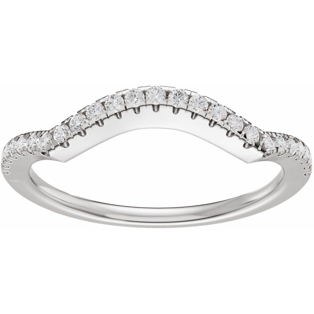 Accented Criss-Cross Engagement Ring or Band
