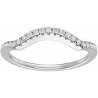 Accented Criss-Cross Engagement Ring or Band