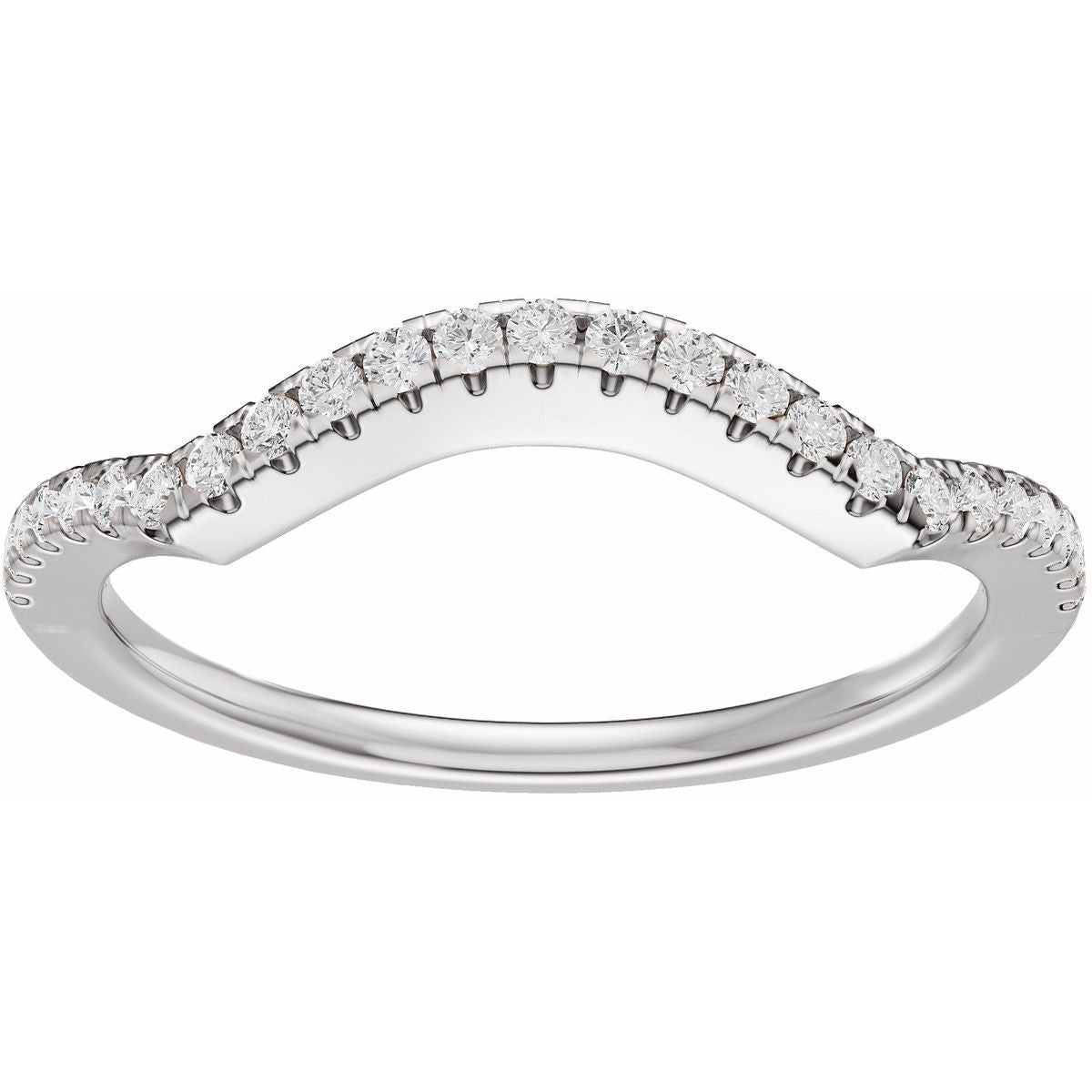 Accented Criss-Cross Engagement Ring or Band