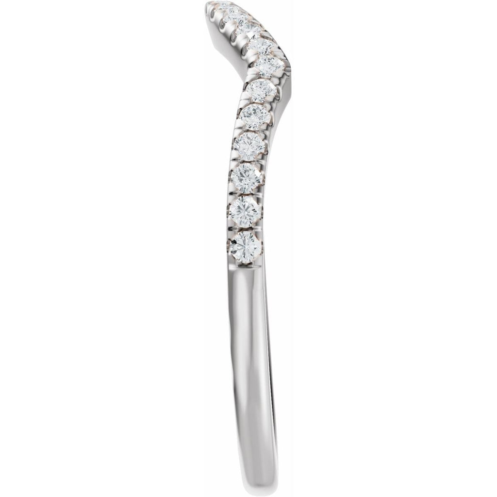 Accented Criss-Cross Engagement Ring or Band