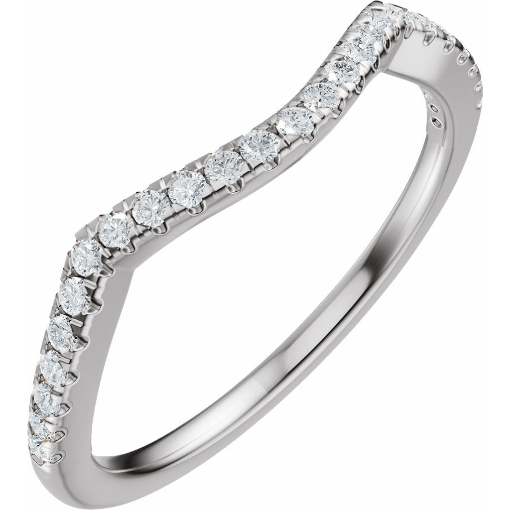 Accented Criss-Cross Engagement Ring or Band