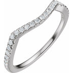 Accented Criss-Cross Engagement Ring or Band