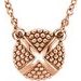 Granulated X Necklace or Center