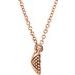 Granulated X Necklace or Center