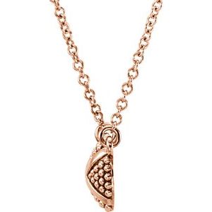 Granulated X Necklace or Center