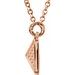 Granulated Pyramid Necklace or Center