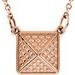 Granulated Pyramid Necklace or Center