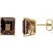 Emerald 4-Prong Scroll Setting® Stud Earrings