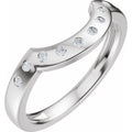 Accented Bezel-Style Engagement Ring or Band