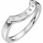 Accented Bezel-Style Engagement Ring or Band