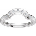 Accented Bezel-Style Engagement Ring or Band