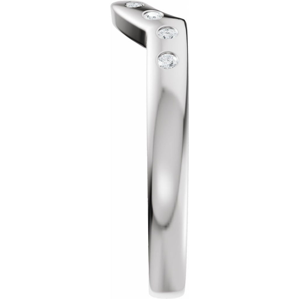 Accented Bezel-Style Engagement Ring or Band