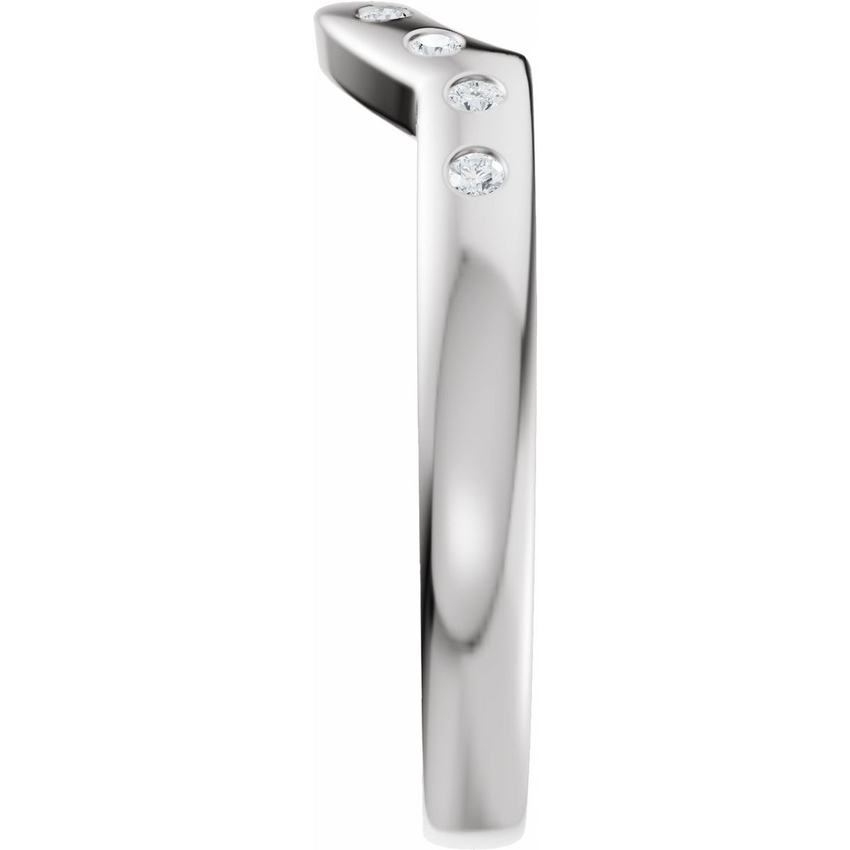 Accented Bezel-Style Engagement Ring or Band