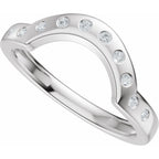 Accented Bezel-Style Engagement Ring or Band
