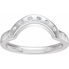 Accented Bezel-Style Engagement Ring or Band