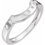 Accented Bezel-Style Engagement Ring or Band