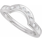 Accented Bezel-Style Engagement Ring or Band
