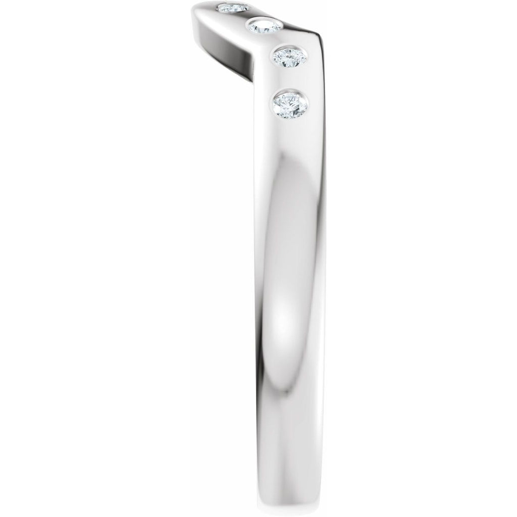 Accented Bezel-Style Engagement Ring or Band