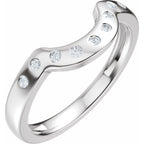 Accented Bezel-Style Engagement Ring or Band
