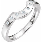 Accented Bezel-Style Engagement Ring or Band