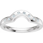 Accented Bezel-Style Engagement Ring or Band