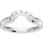 Accented Bezel-Style Engagement Ring or Band