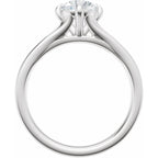 Claw-Prong Split Shank Solitaire Engagement Ring or Band