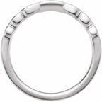Accented Engagement Ring or Band
