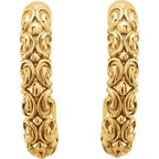 Sculptural J-Hoop Earrings