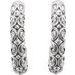 Sculptural J-Hoop Earrings