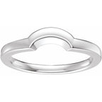 Claw-Prong Solitaire Bezel-Style Engagement Ring or Band