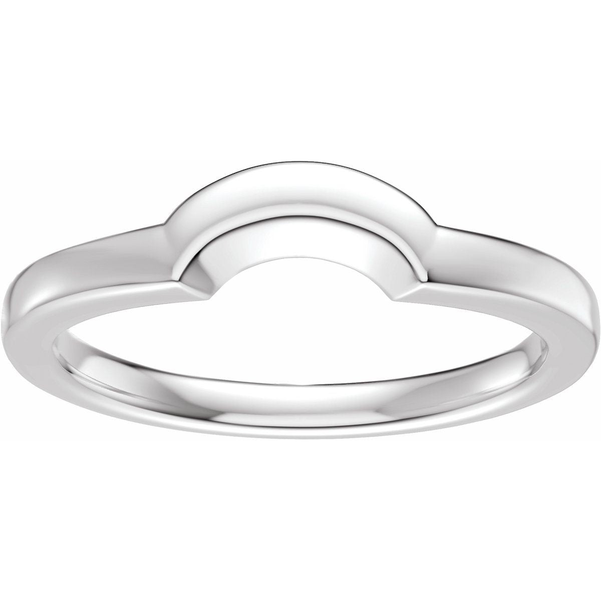 Claw-Prong Solitaire Bezel-Style Engagement Ring or Band
