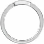 Claw-Prong Solitaire Bezel-Style Engagement Ring or Band