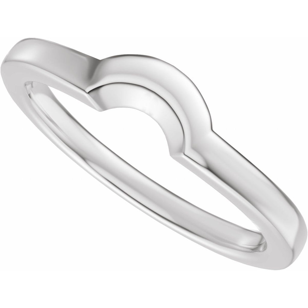 Claw-Prong Solitaire Bezel-Style Engagement Ring or Band
