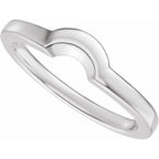 Claw-Prong Solitaire Bezel-Style Engagement Ring or Band