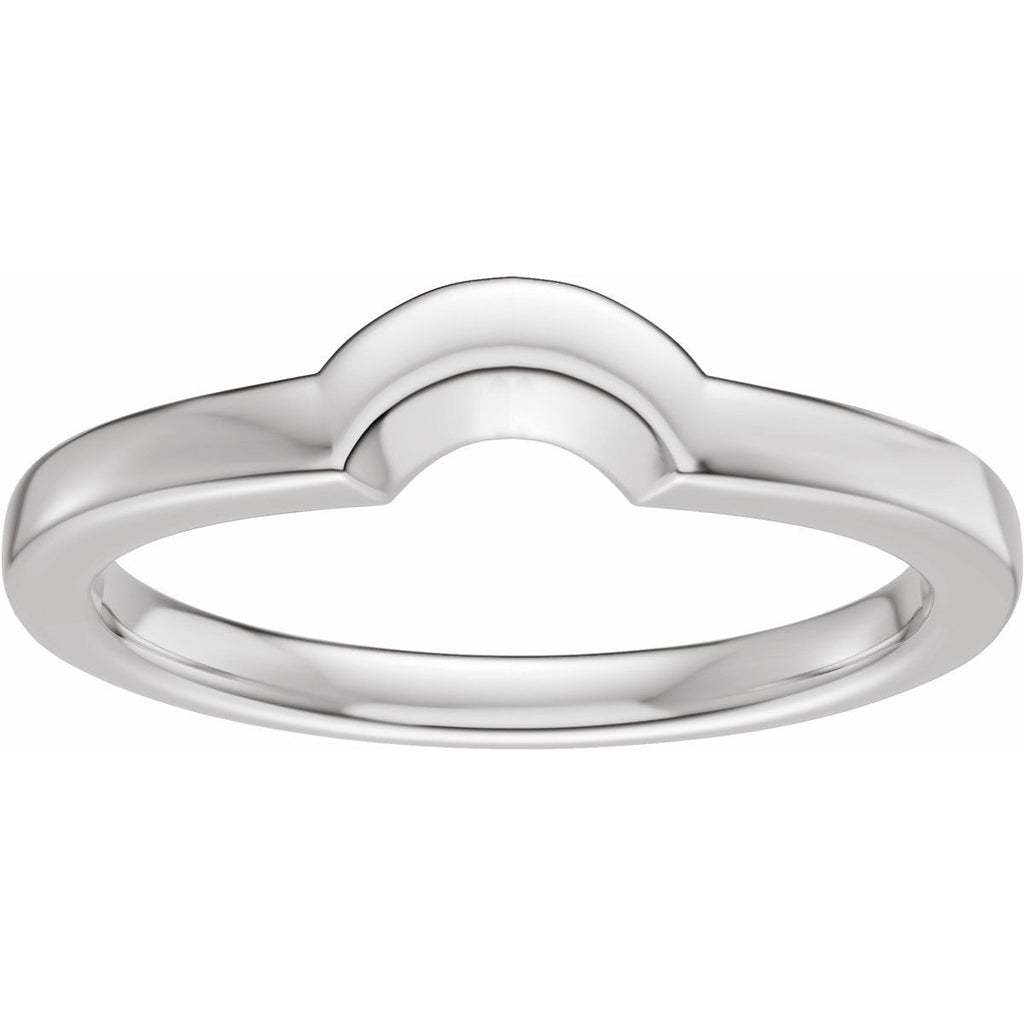 Claw-Prong Solitaire Bezel-Style Engagement Ring or Band