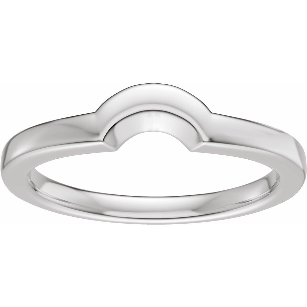 Claw-Prong Solitaire Bezel-Style Engagement Ring or Band
