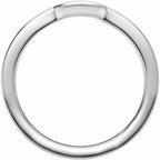 Claw-Prong Solitaire Bezel-Style Engagement Ring or Band