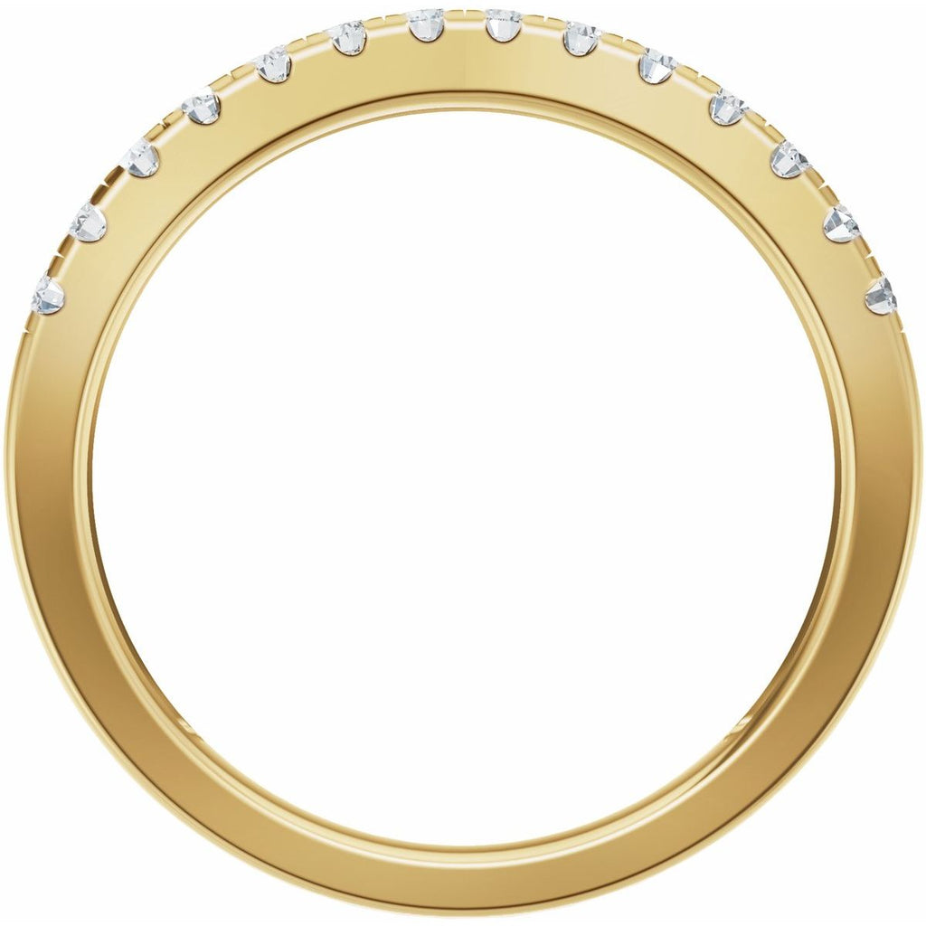 Accented Double-Row Engagement Ring or Band