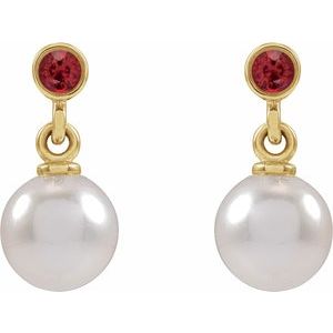 Accented Pearl Earrings