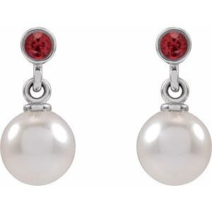 Accented Pearl Earrings