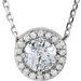 Halo-Style Necklace or Pendant