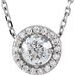 Halo-Style Necklace or Pendant