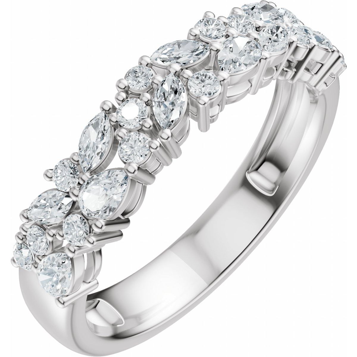 Accented Engagement Ring or Band
