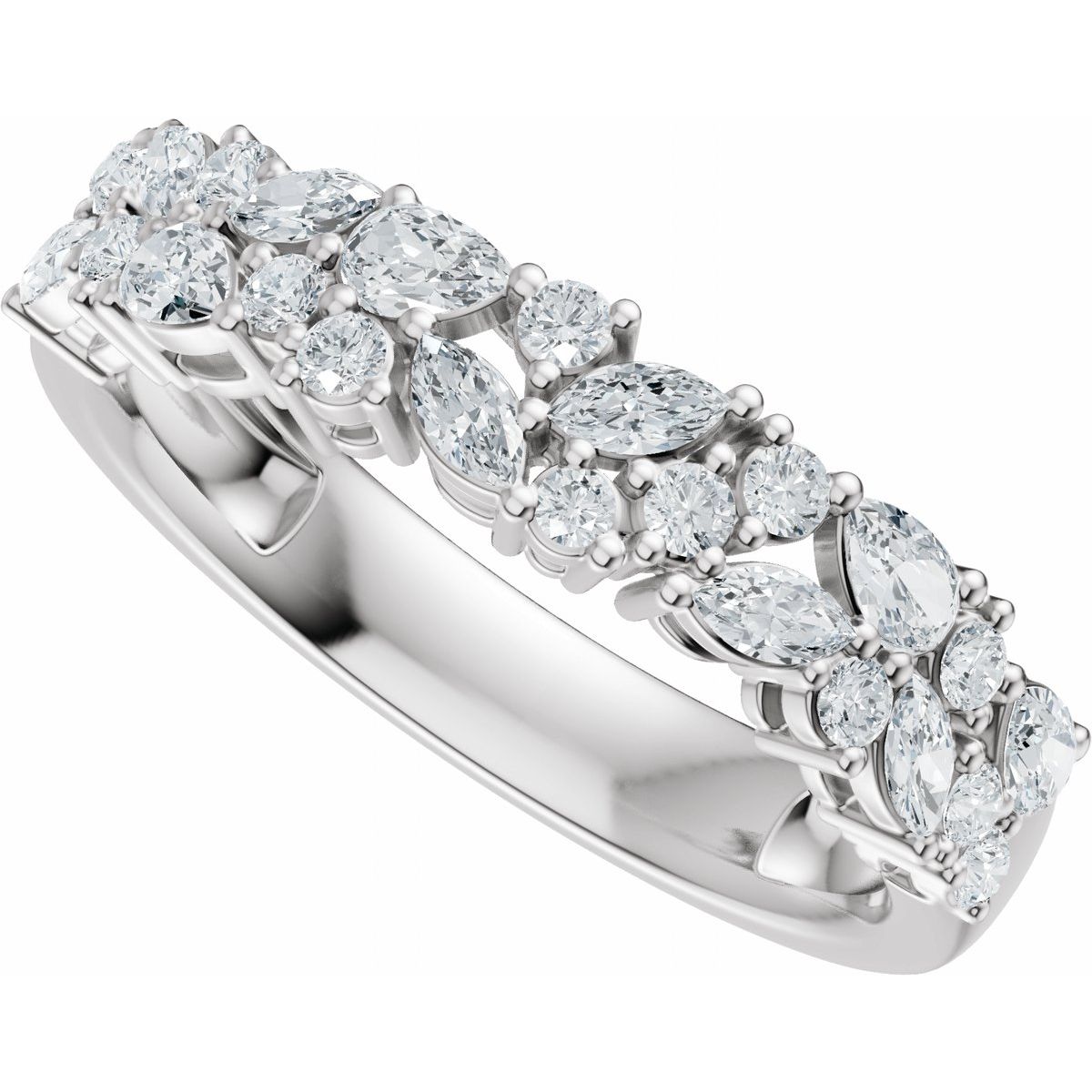 Accented Engagement Ring or Band