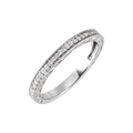 Milgrain Edge Sculptural Anniversary Band