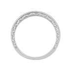 Milgrain Edge Sculptural Anniversary Band