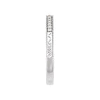 Milgrain Edge Sculptural Anniversary Band